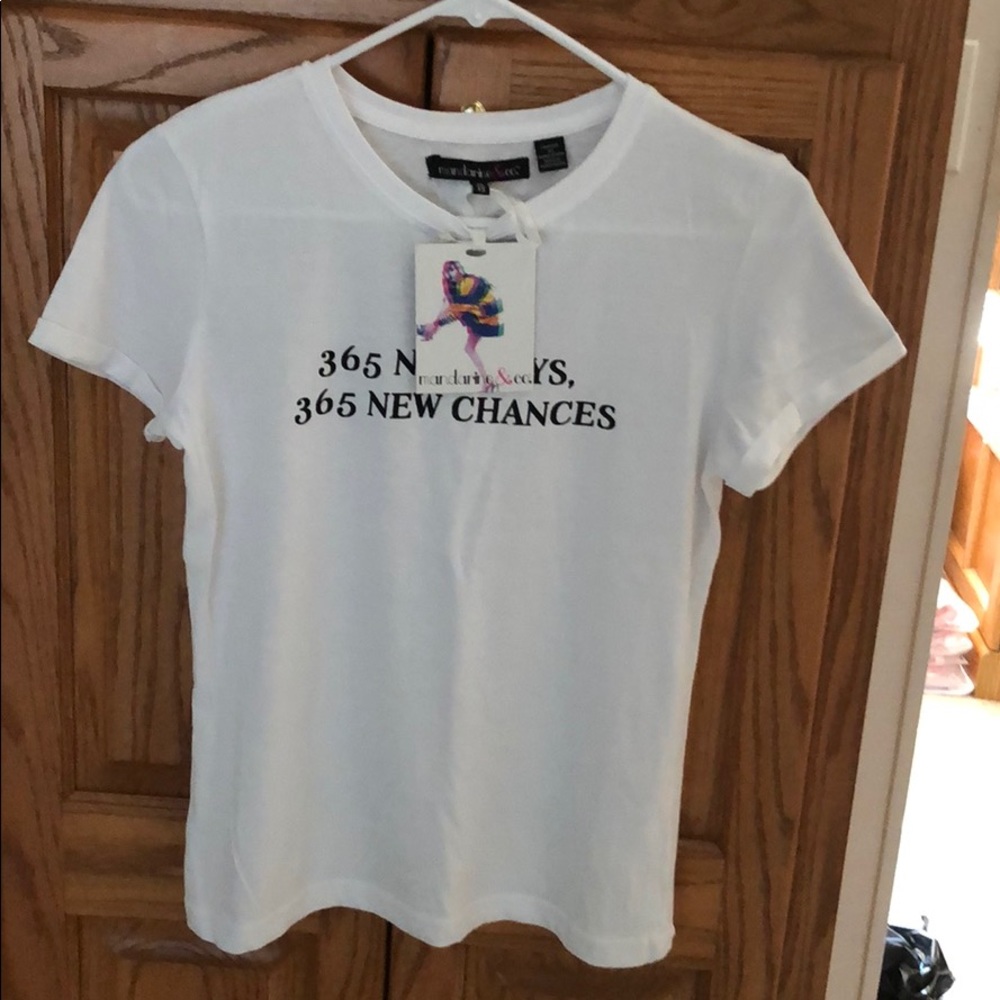 Women’s Mandarine & Co. White Tee